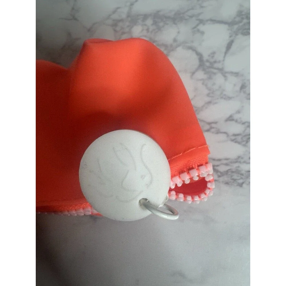 Drunk Elephant Orange Makeup Bag Zipper Cosmetic Pouch Zip Makeup Case